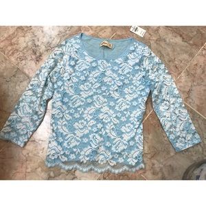 NWT Blue Lace Hollister Shirt